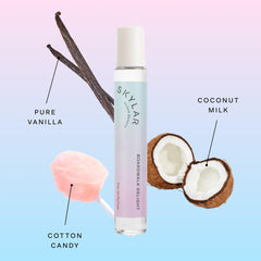 Skylar Boardwalk Delight label close-up, hypoallergenic vegan formula.