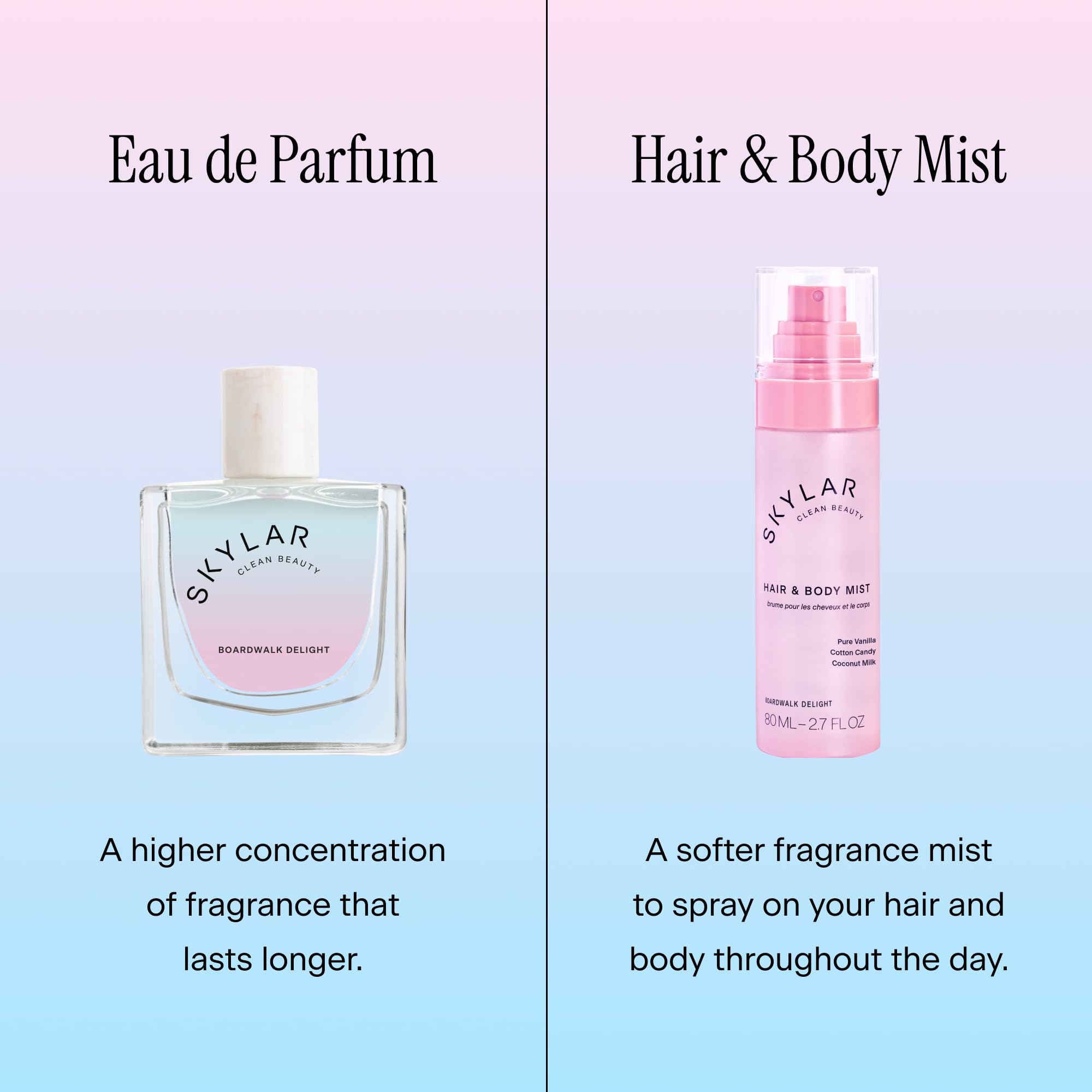 Skylar Boardwalk Delight layering with other Skylar scents for versatility.