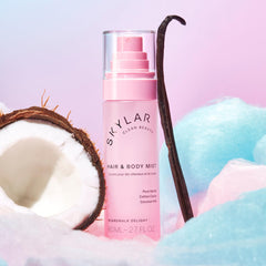 Skylar Boardwalk Delight packaging box highlights hypoallergenic, vegan formula.