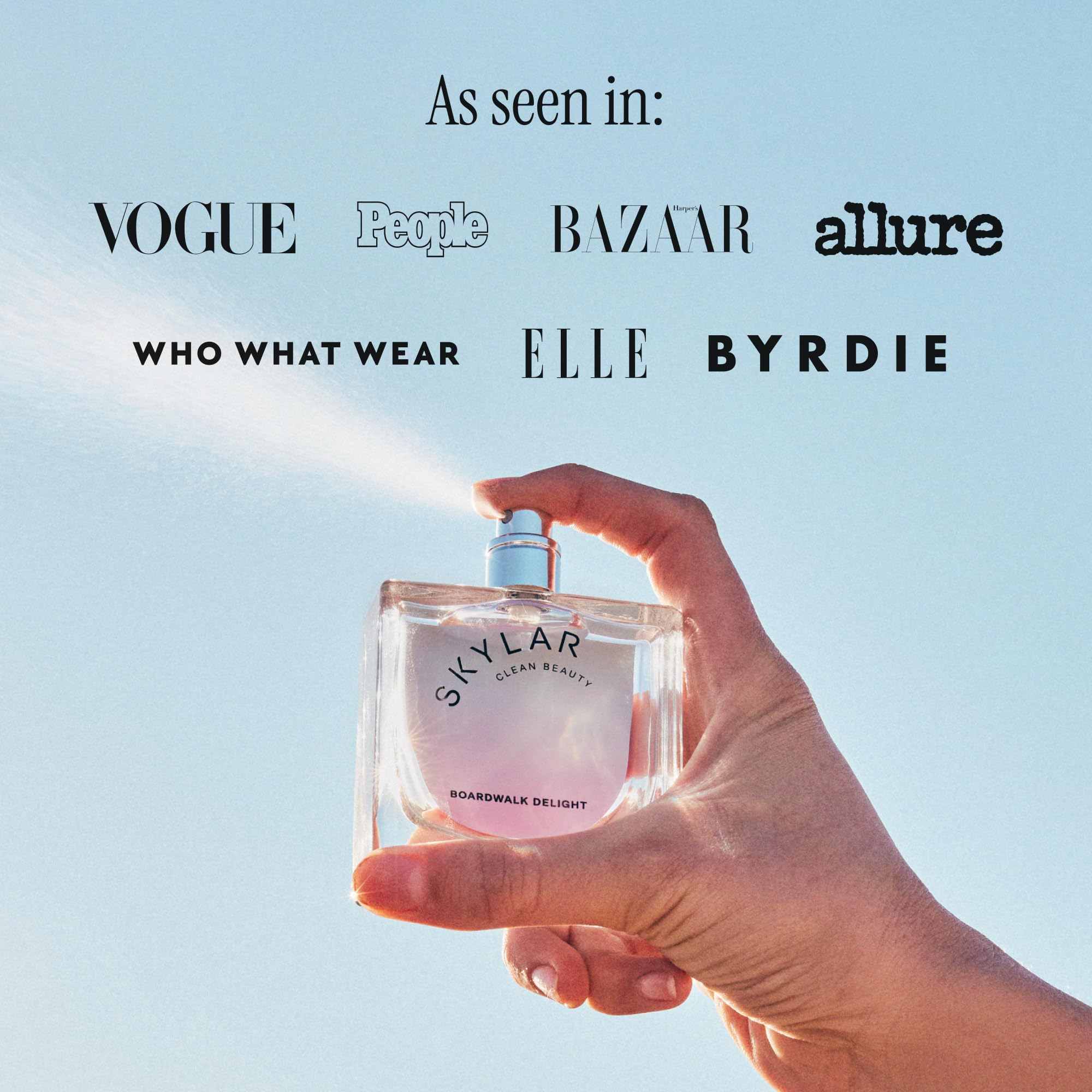 Skylar Boardwalk Delight skin-safe luxury you can layer with other Skylar scents.