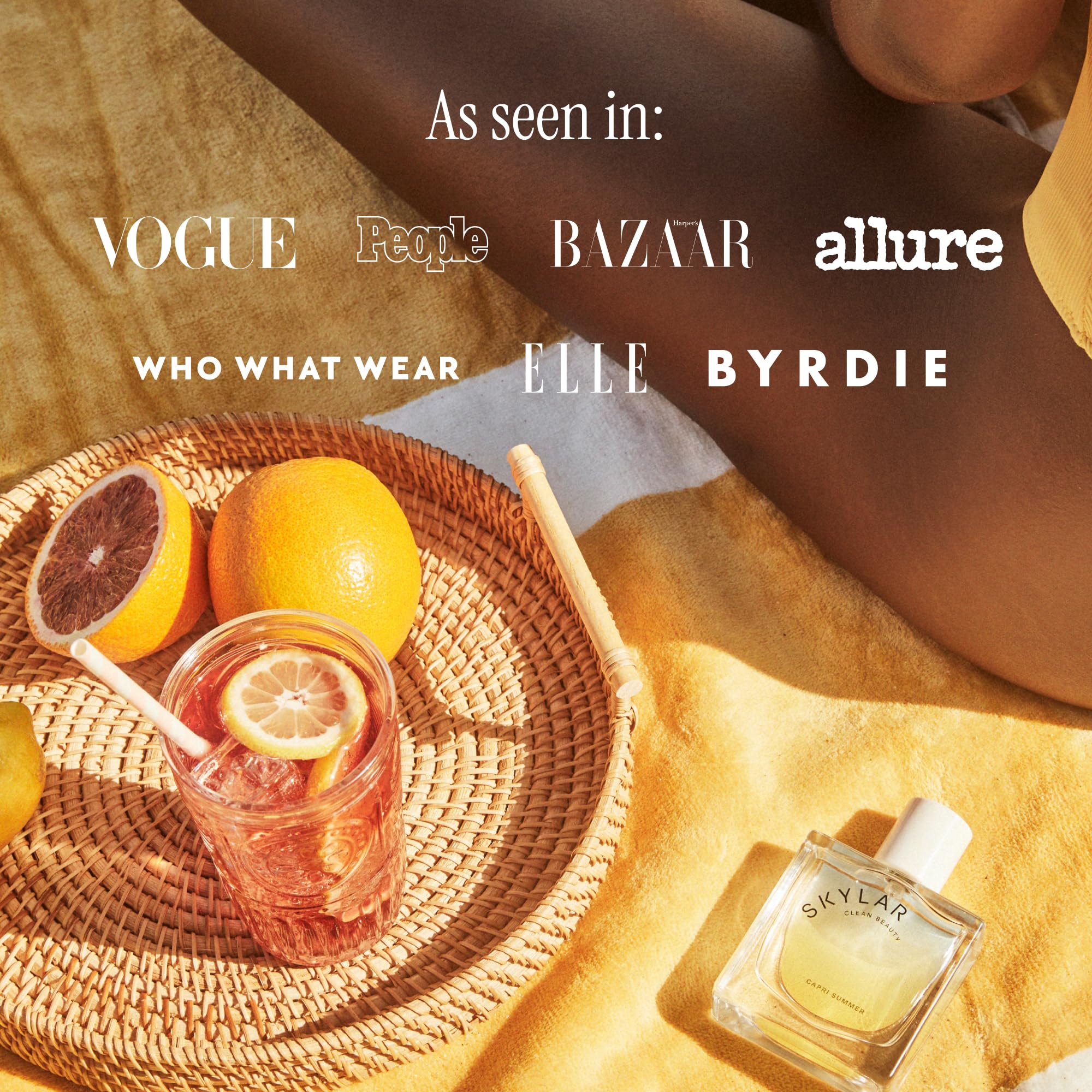 Skylar Capri Summer lifestyle shot suggesting everyday sophistication and easy layering.