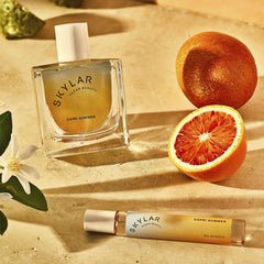Skylar Capri Summer packaging box showcasing vegan, clean beauty credentials at a glance.
