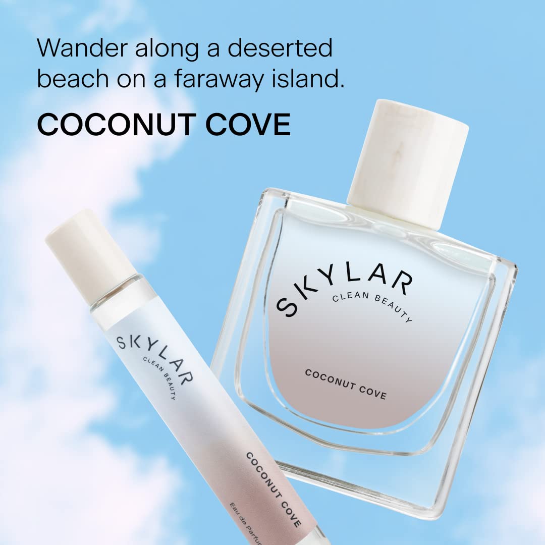 Close-up of Skylar Coconut Cove cap highlighting secure hypoallergenic packaging.
