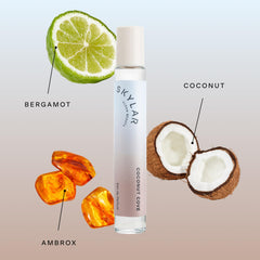 Skylar Coconut Cove middle notes coconut and jasmine form a creamy heart