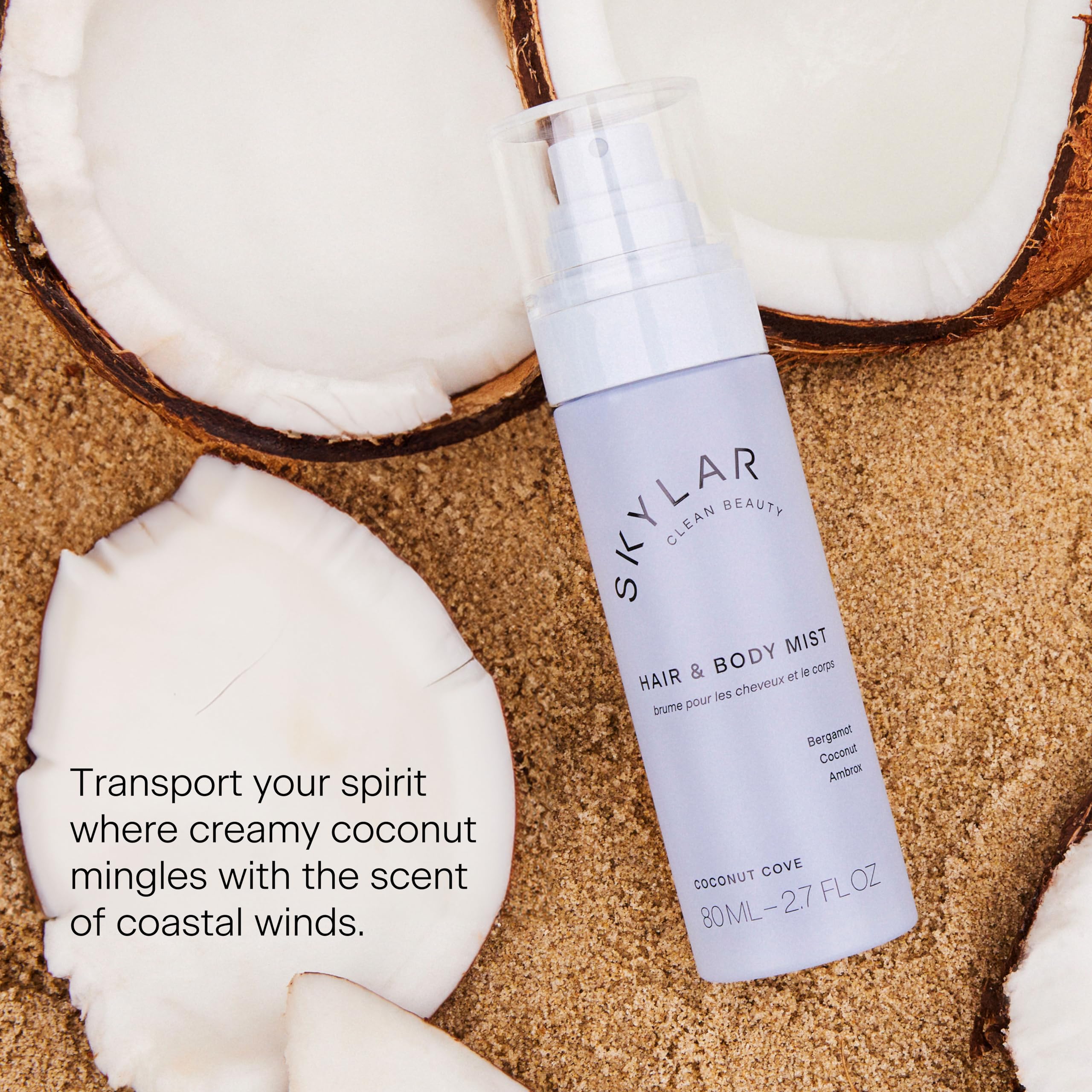 Skylar Coconut Cove notes jasmine and gardenia highlight the floral scent