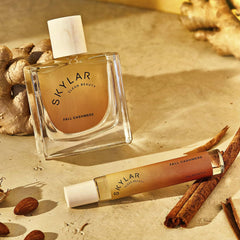 Skylar Fall Cashmere base notes of sandalwood, vanilla, musk, amber