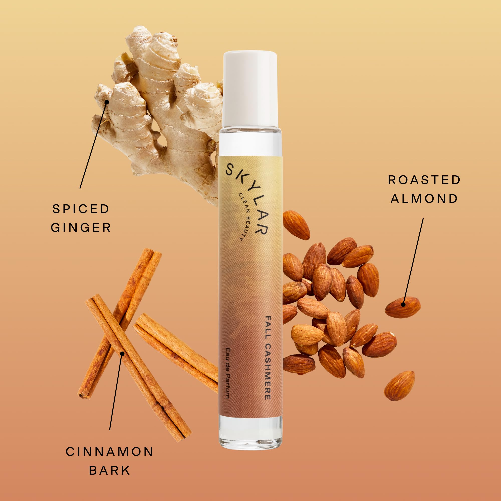 Skylar Fall Cashmere middle notes of cinnamon, clove and matcha