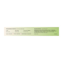 Skylar Lime Sands EDP bottle top notes highlight lime and sea salt for freshness.
