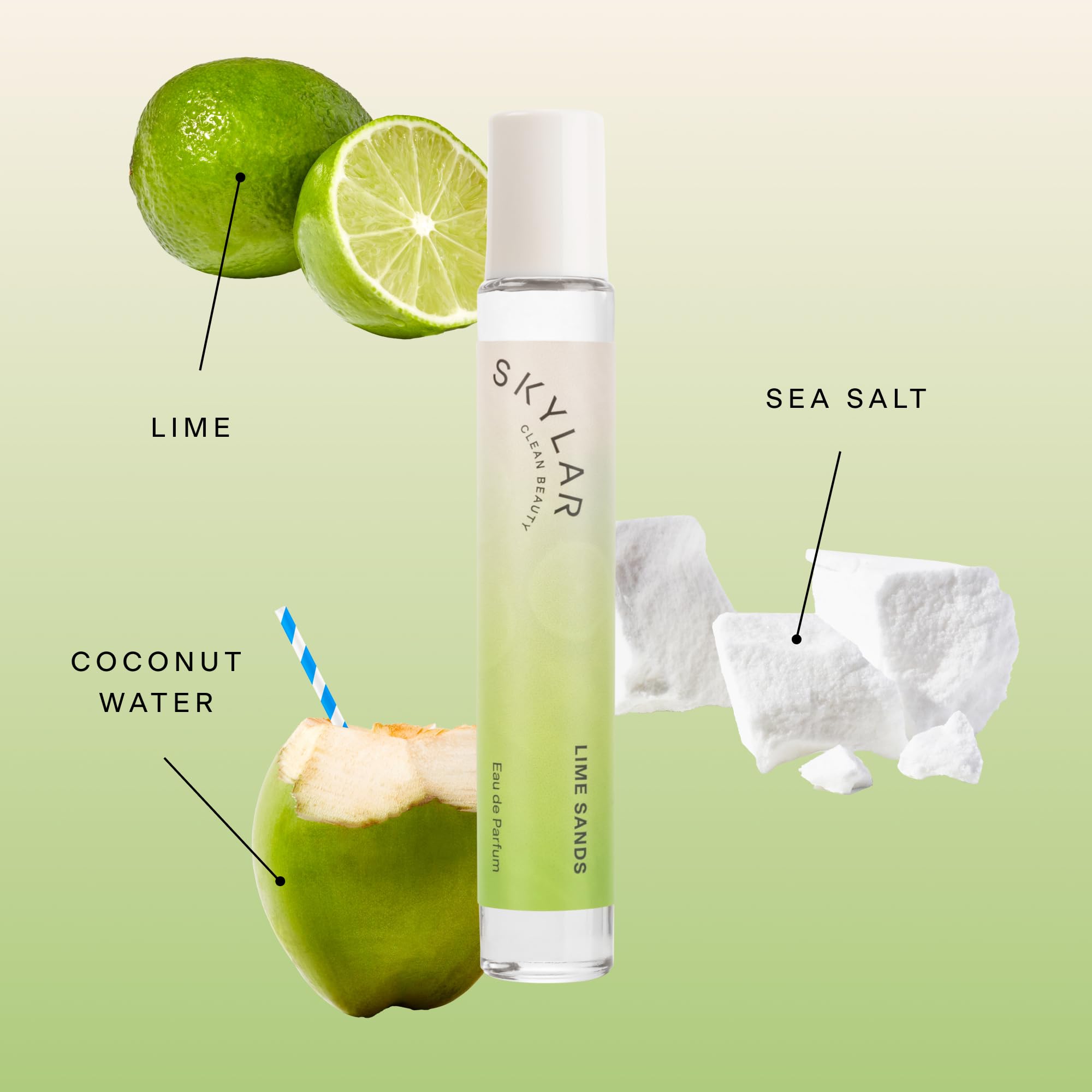 Skylar Lime Sands EDP citrus accords evoke a bright daytime mood.