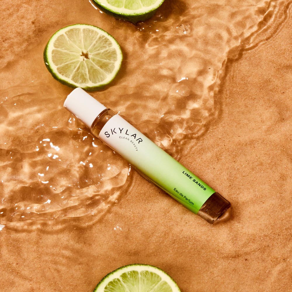 Skylar Lime Sands EDP woody base hints at enduring versatility.