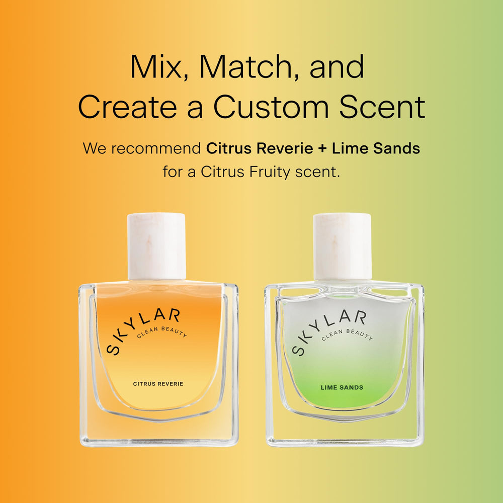 Skylar New Citrus Reverie wear-test on skin for daily confidence