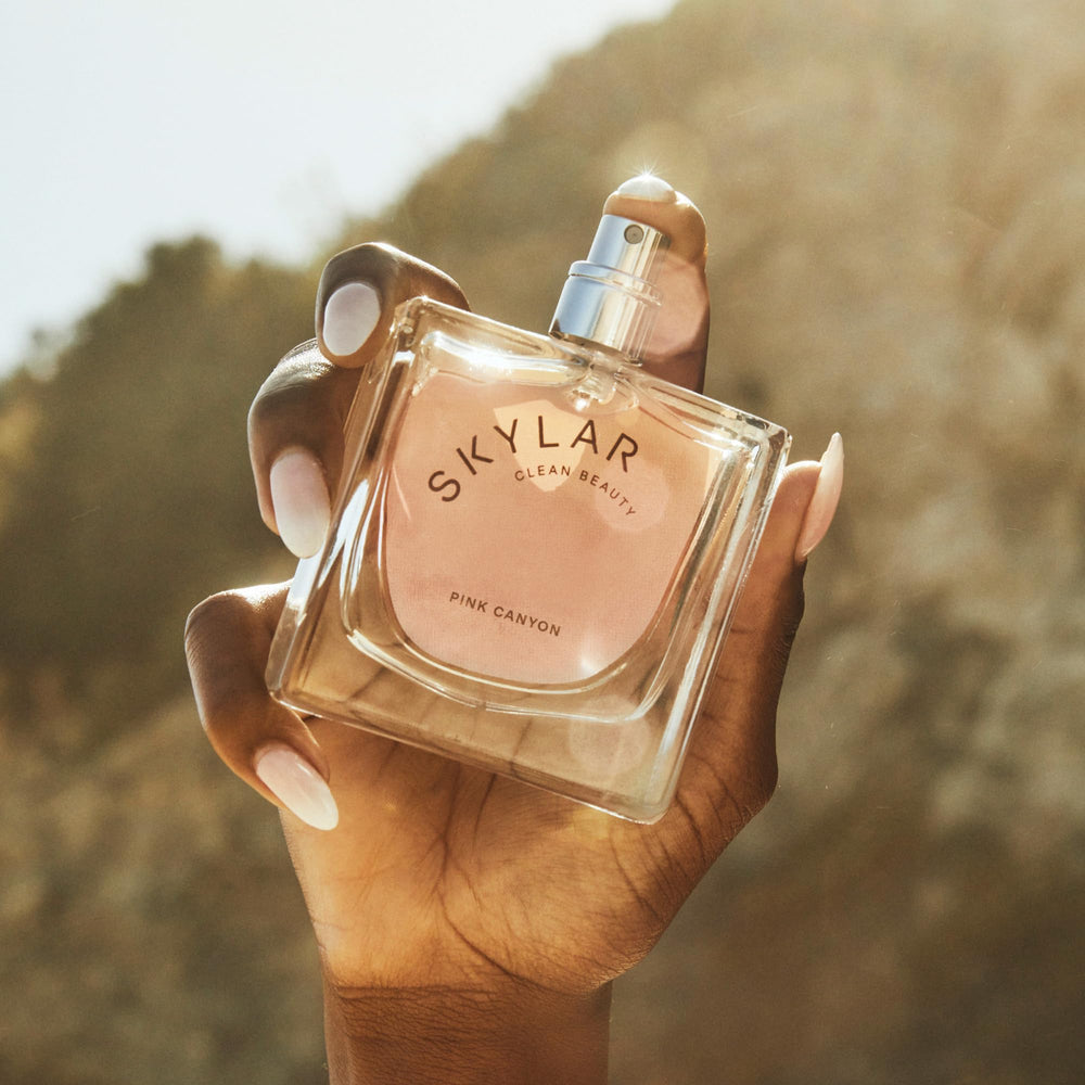 Middle notes of magnolia and lily provide soft floral nuance in Pink Canyon.