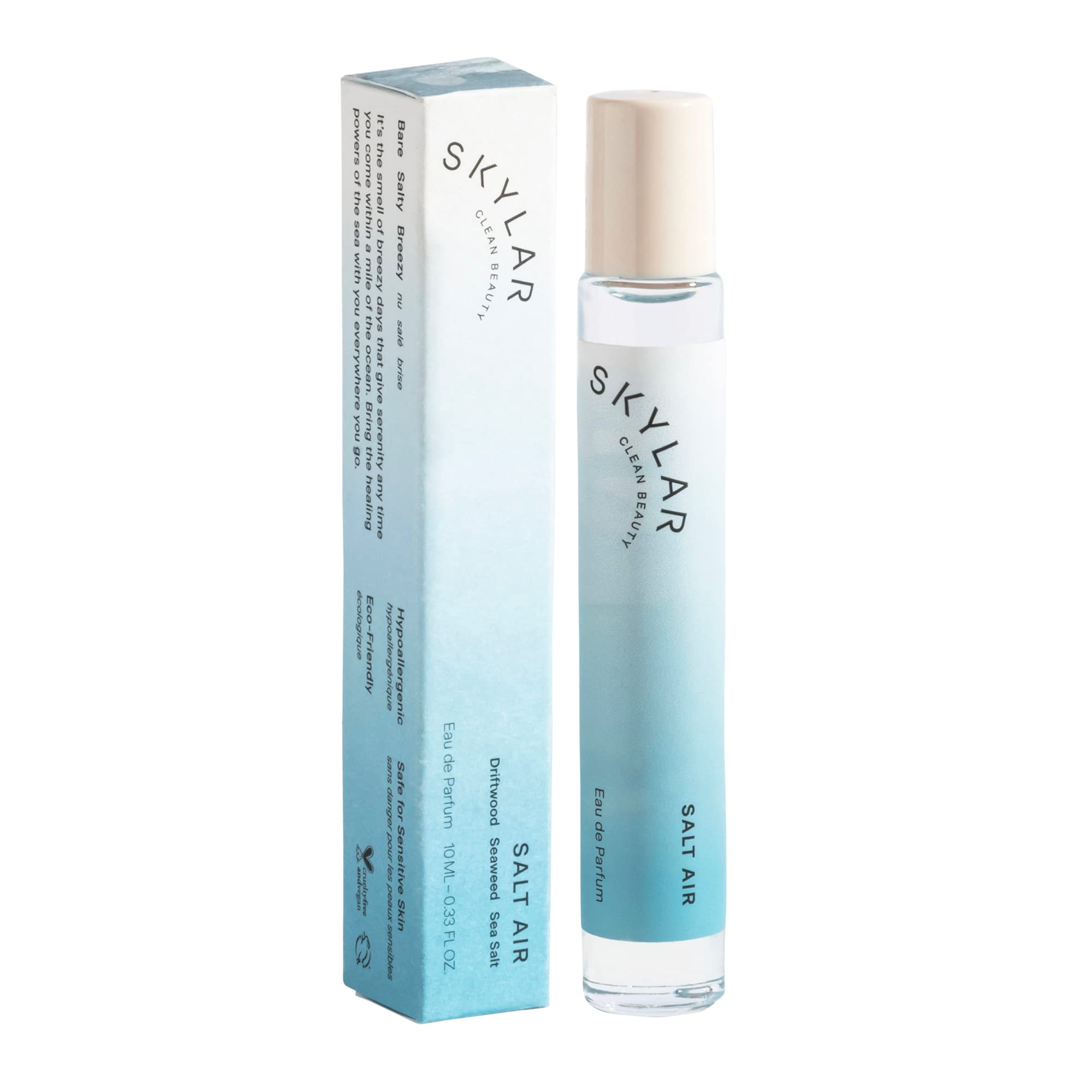 Skylar Salt Air bottle front with ocean-inspired scent for daily wear