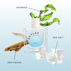 Skylar Salt Air seaweed note highlights unique oceanic character