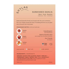 Skylar Sunkissed Dahlia cap close-up highlights premium packaging.