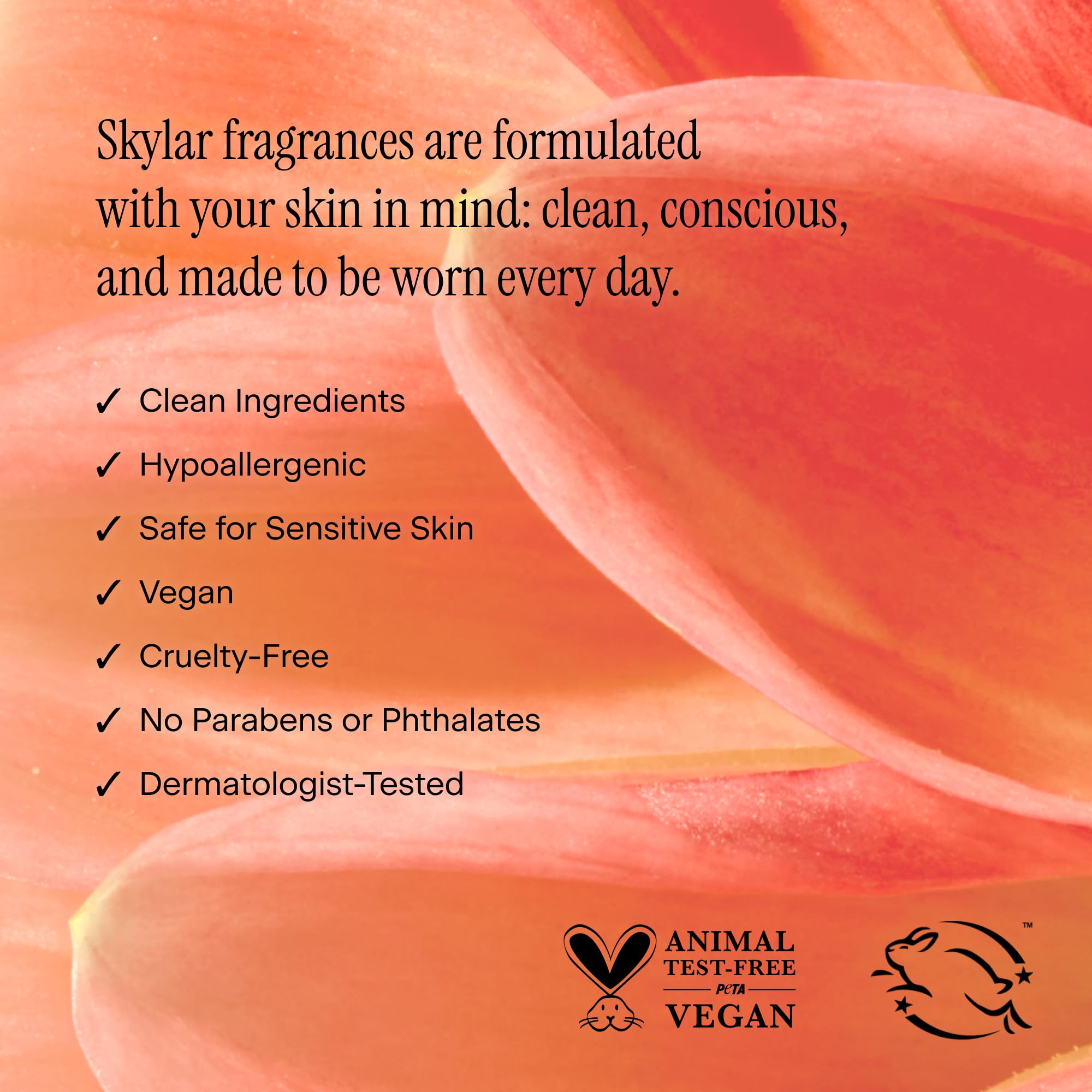 Skylar Sunkissed Dahlia notes image highlights crisp apple and dahlia hues.