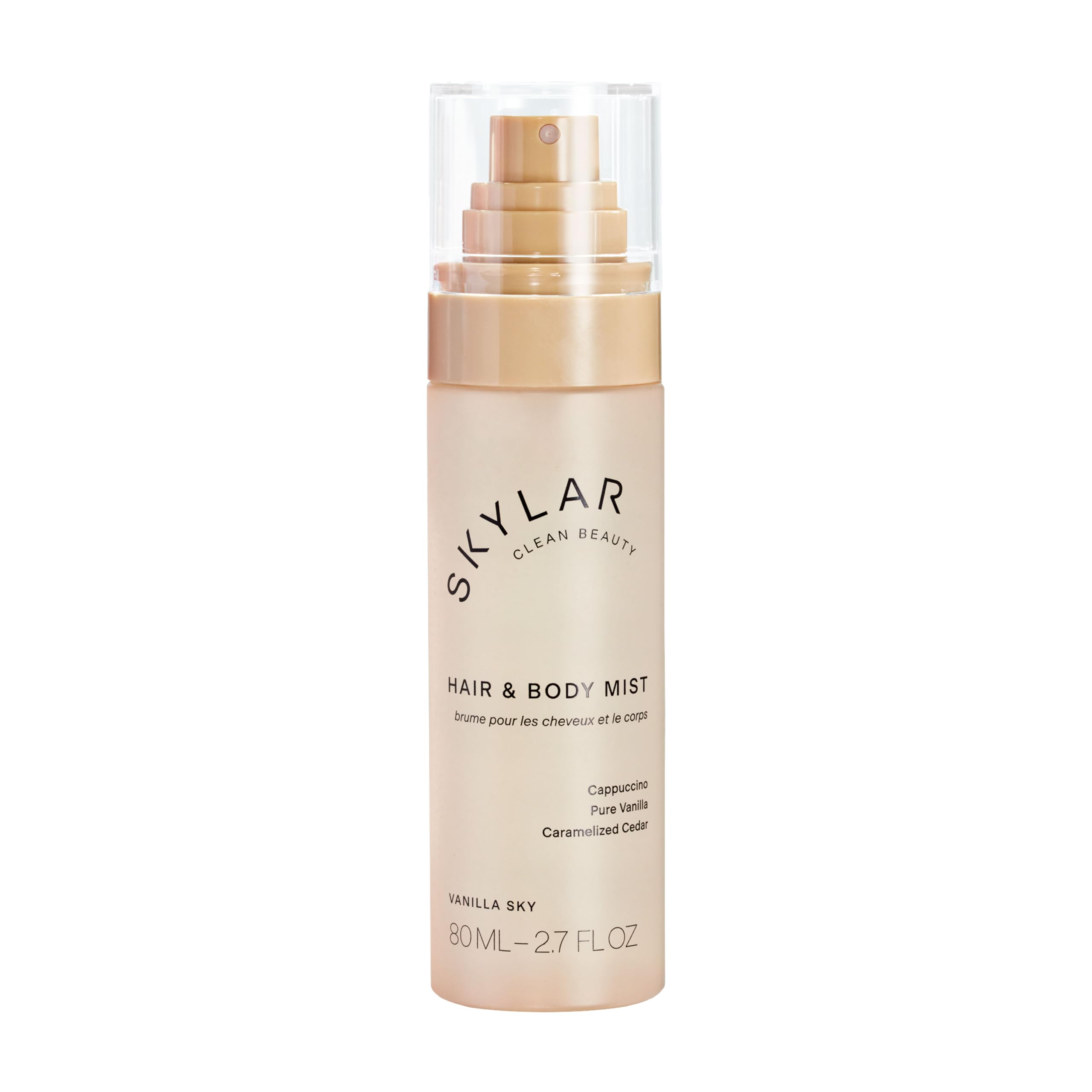 Skylar Vanilla Sky Mist bottle close-up for everyday refresh