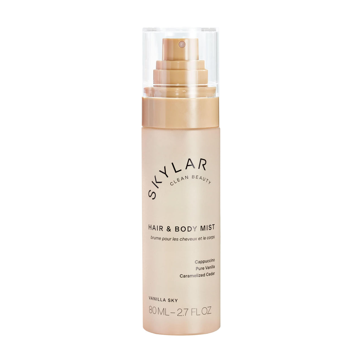 Skylar Vanilla Sky Mist bottle close-up for everyday refresh