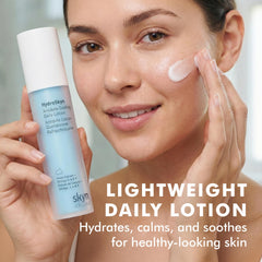 Texture closeup of Antidote Cooling Daily Lotion with cooling effect on skin
