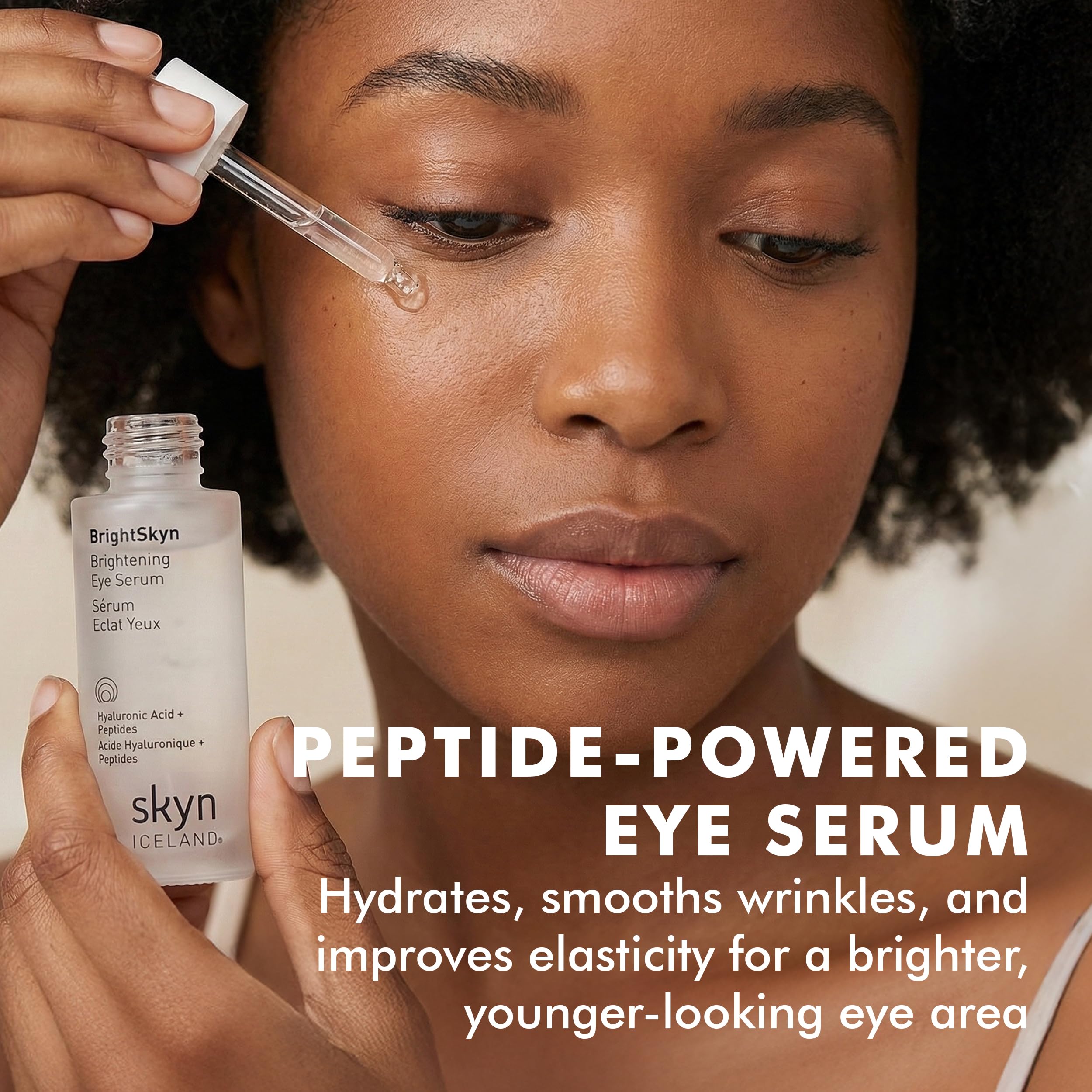 Eye area looks brighter and rested with BrightSkyn