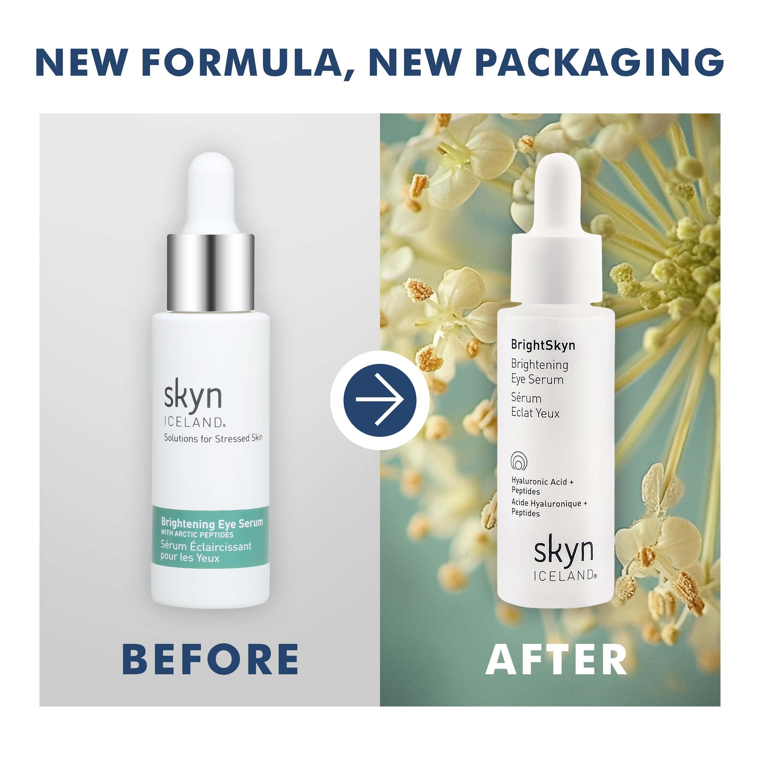 BrightSkyn serum texture closeup showing fast-absorbing hydration