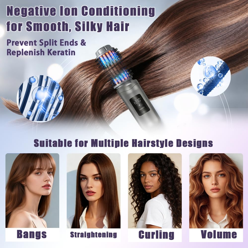 SL Euthtion ionic keratin coating visible during frizz reduction demo