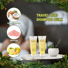 SLequipo foil-sealed travel shampoo preserves freshness between uses.
