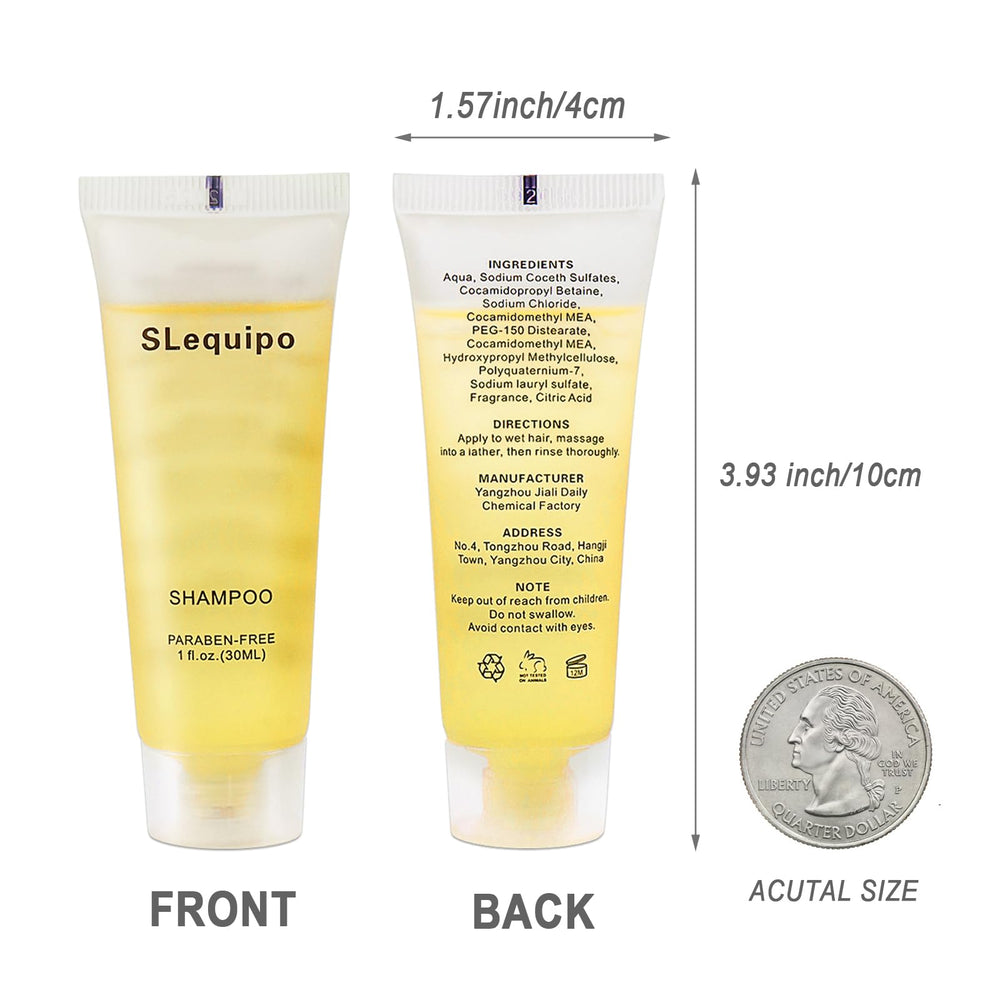 SLequipo hotel shampoo packaging ready for easy refills in rooms.