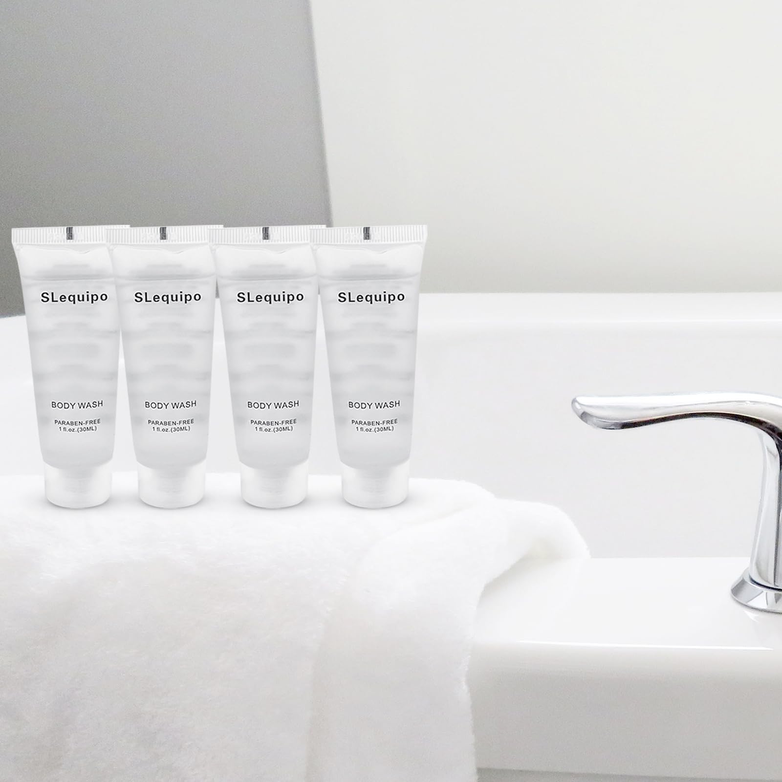 SLequipo paraben-free claim supports gentle guest-safe use.