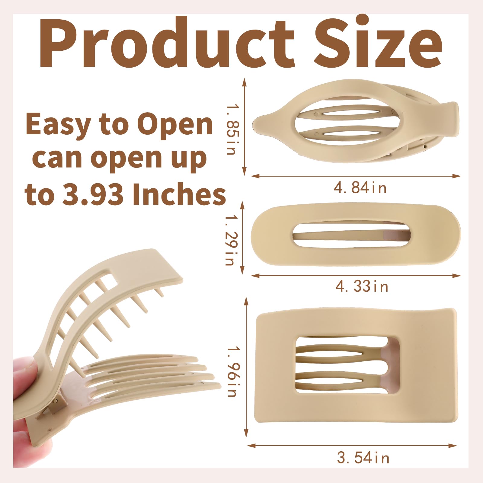 Slevaty lightweight small flat clip for comfortable all-day wear