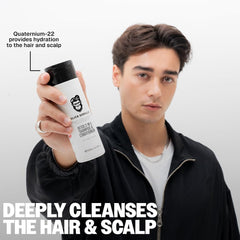 Slick Gorilla Detox conditioner dispensing demonstrating detangling and hydration in one step.