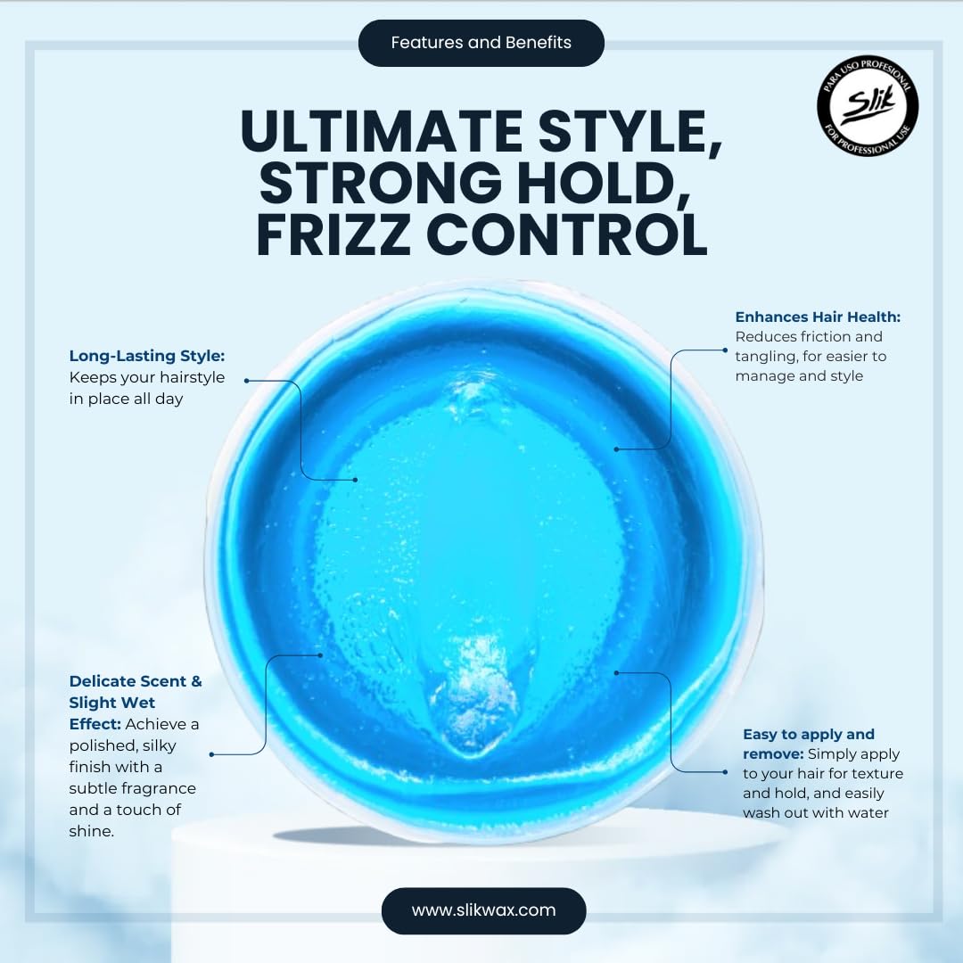 SLIK Aqua Wax texture swirl demonstrates easy application and natural finish.