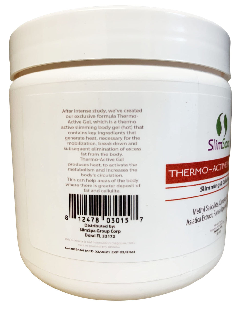 SlimSpa slimming hot gel close up showing texture for skin firming.