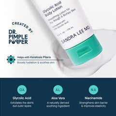 SLMD Glycolic Acid Body Lotion ingredients spotlight highlights 10% glycolic acid