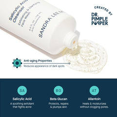 SLMD Salicylic Acid Cleanser helps minimize pore appearance after use.