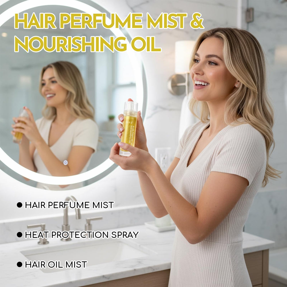 SLUJ Hair Perfume travel-size 55ml bottle is ideal for bags and on-the-go.