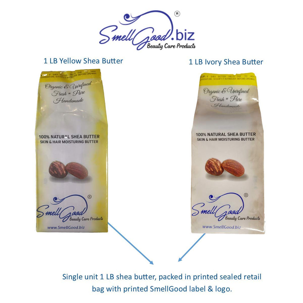 SmellGood Shea Butter absorbs quickly, leaving a soft protective layer.