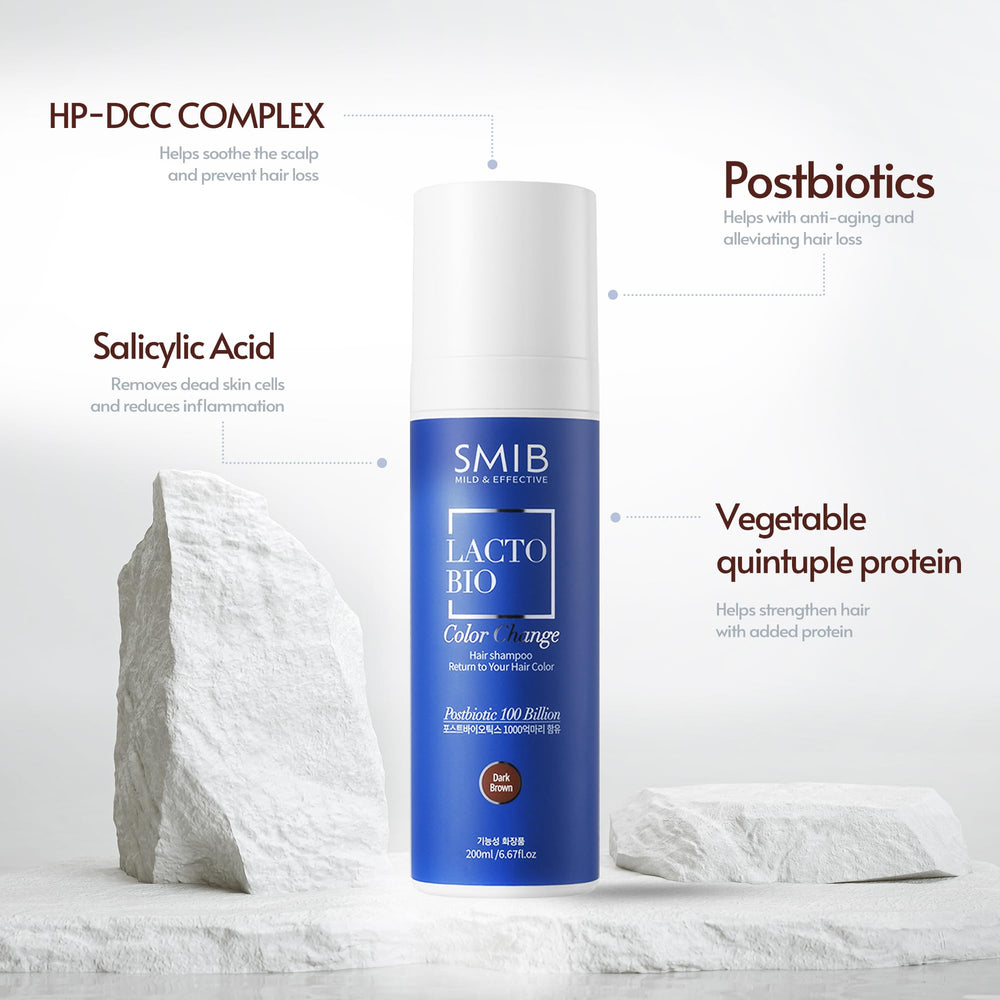 SMIB Lactobio shampoo, unisex design shown for all genders