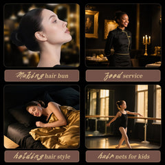 Smilco discreet hair net ideal for ballet, work, and classrooms.