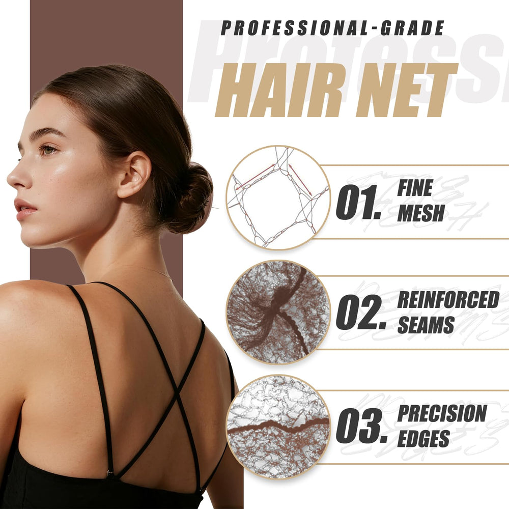 Smilco lightweight nylon mesh hair net for comfortable daily wear.
