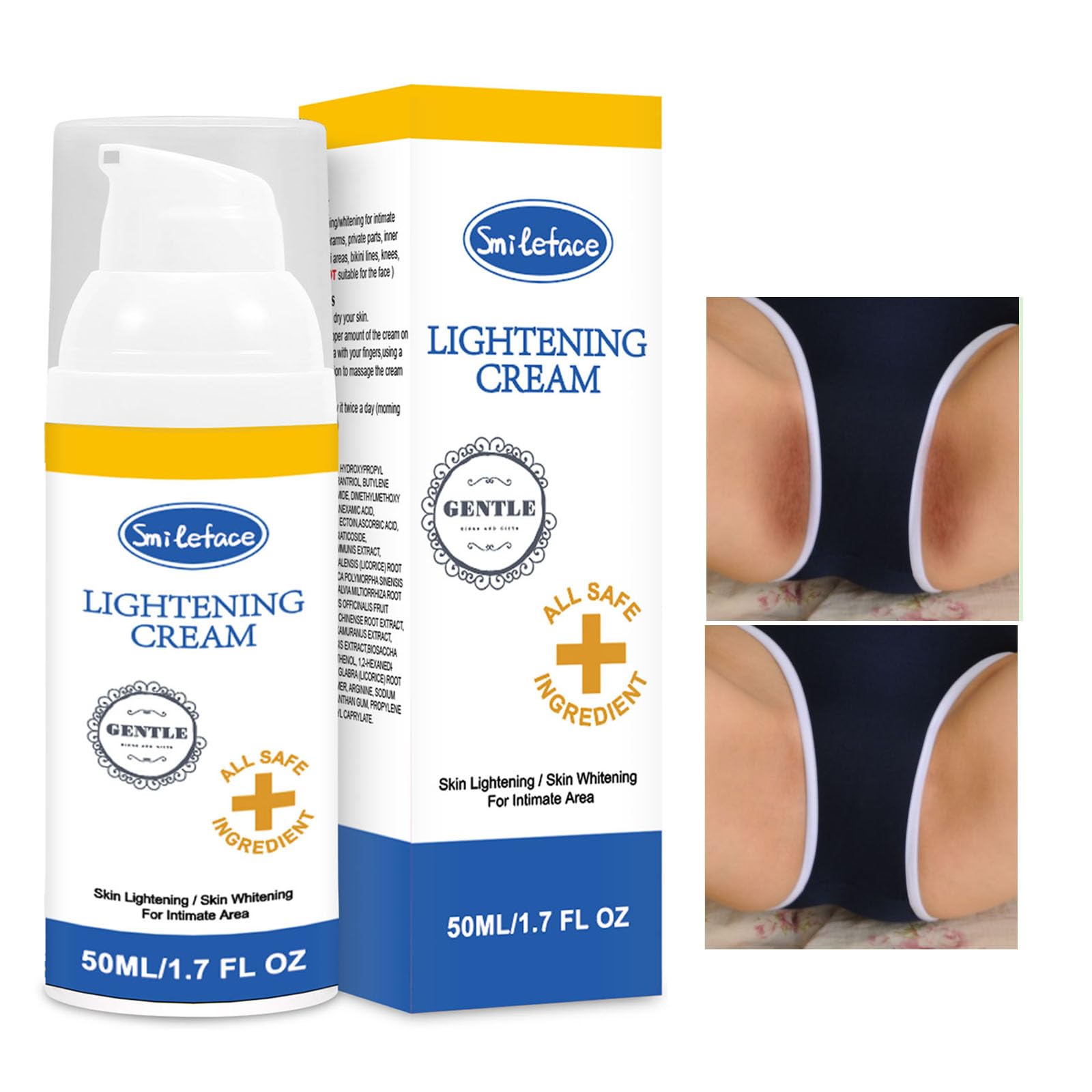 SmileFace inner thighs application demonstrates versatile usage