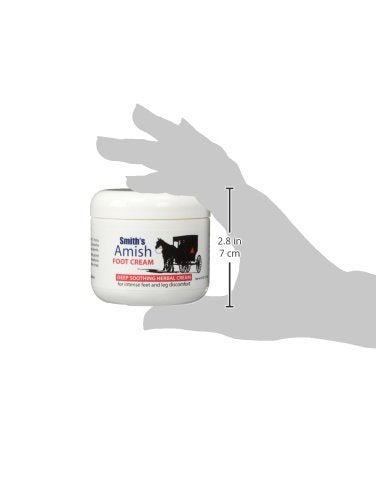 Smith's Amish Foot Cream with arnica and peppermint offers cooling comfort