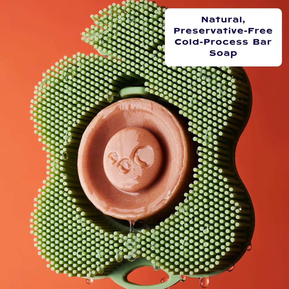 Smoosh nestable bar soap design saves space and reduces waste.