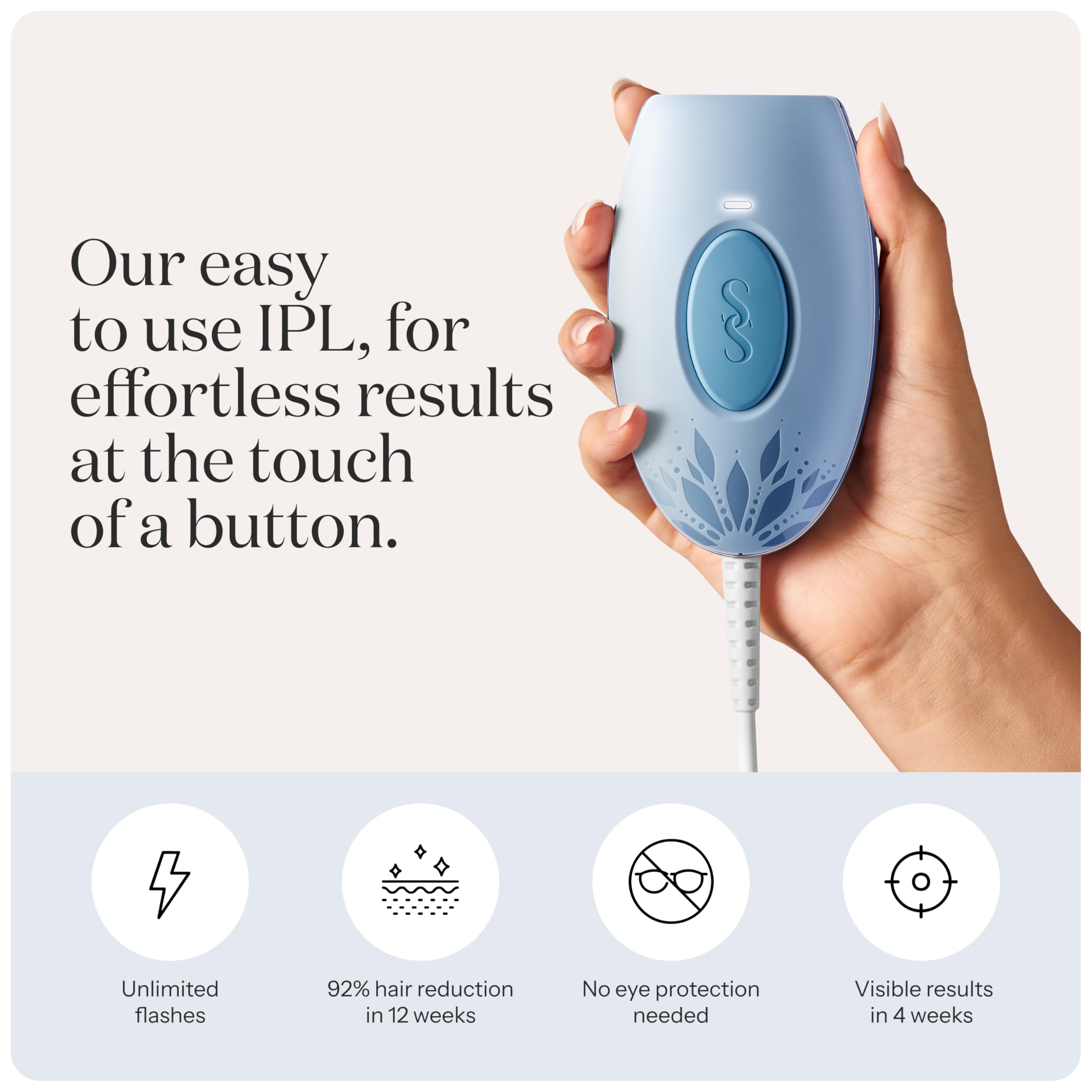 SMOOTHSKIN Pure Mini Lite face application, safe use on facial areas