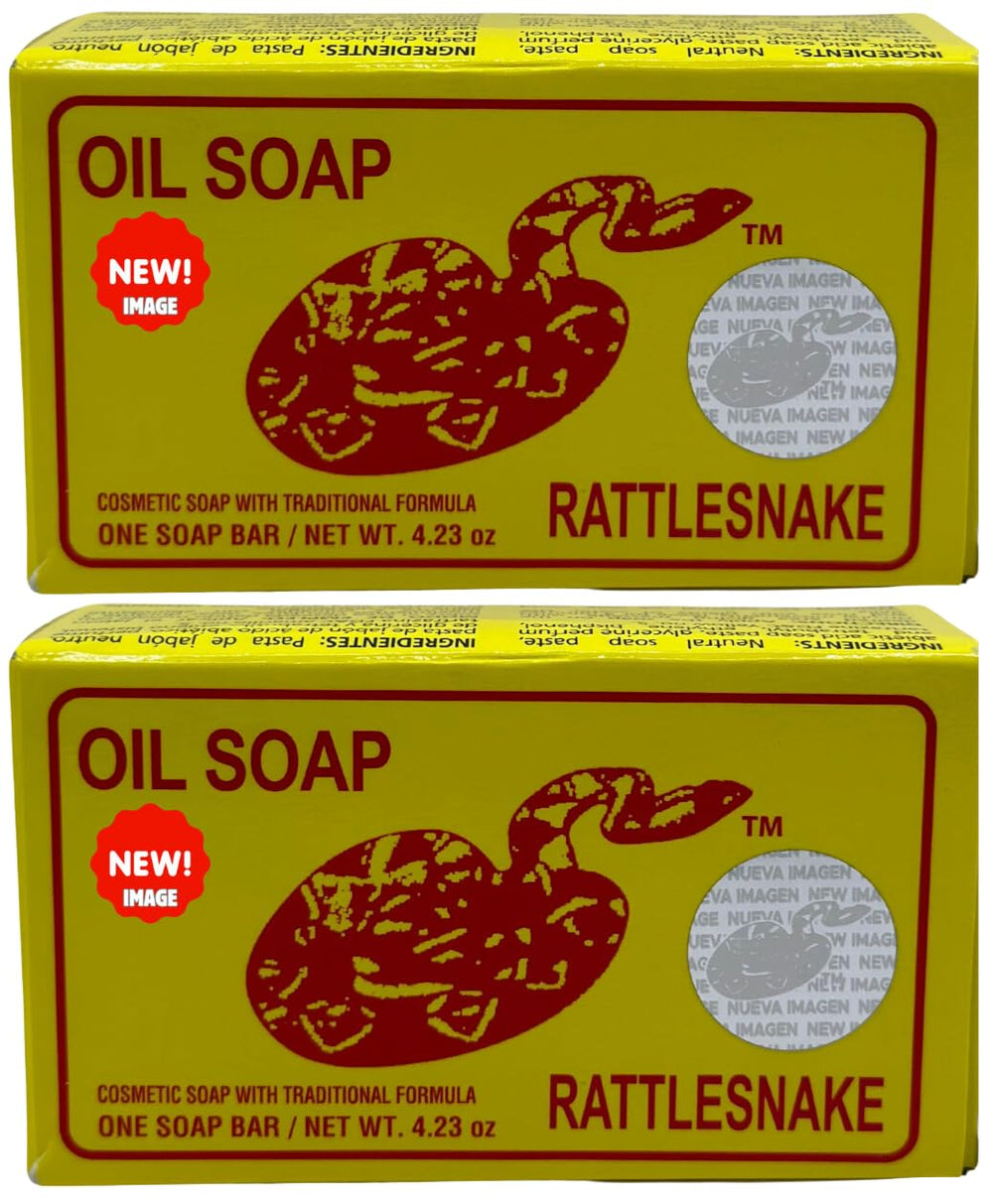 Snake Oil Soap rattlesnake bar close-up for natural daily cleansing