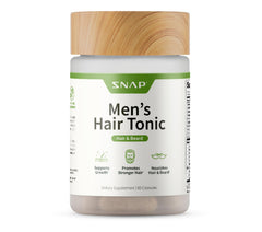 Snap Supplements Hair Growth Supplement bottle may support healthier hair.