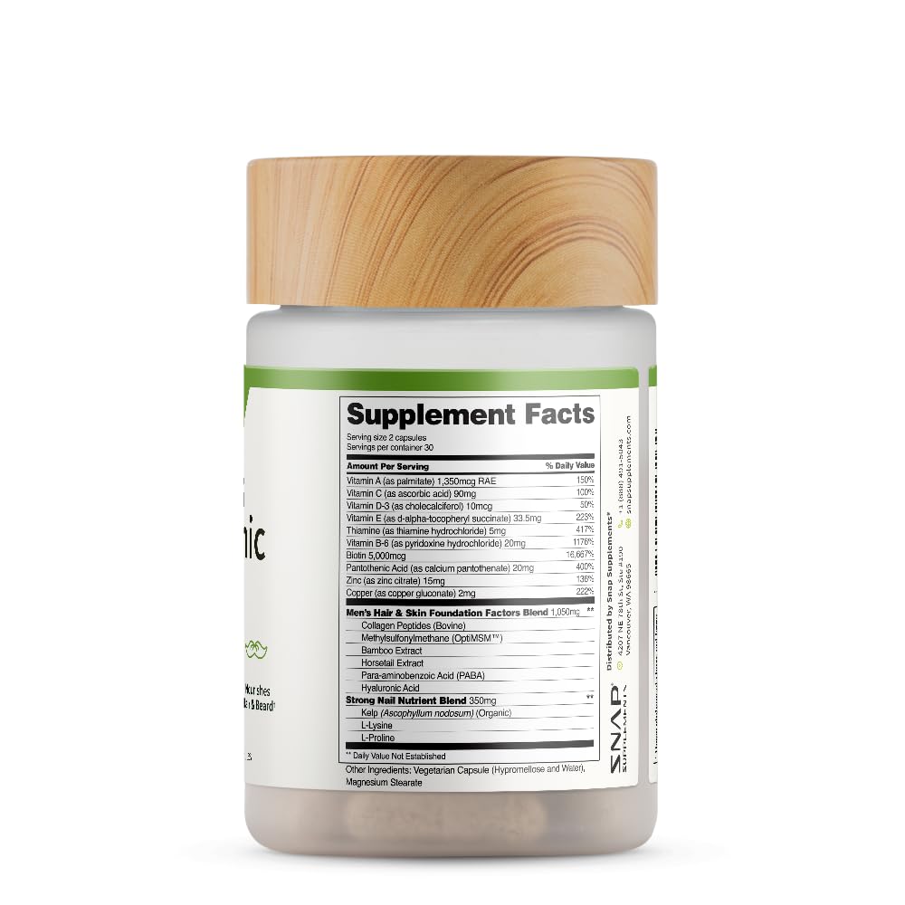 Snap Supplements US-made seal indicates quality manufacturing.