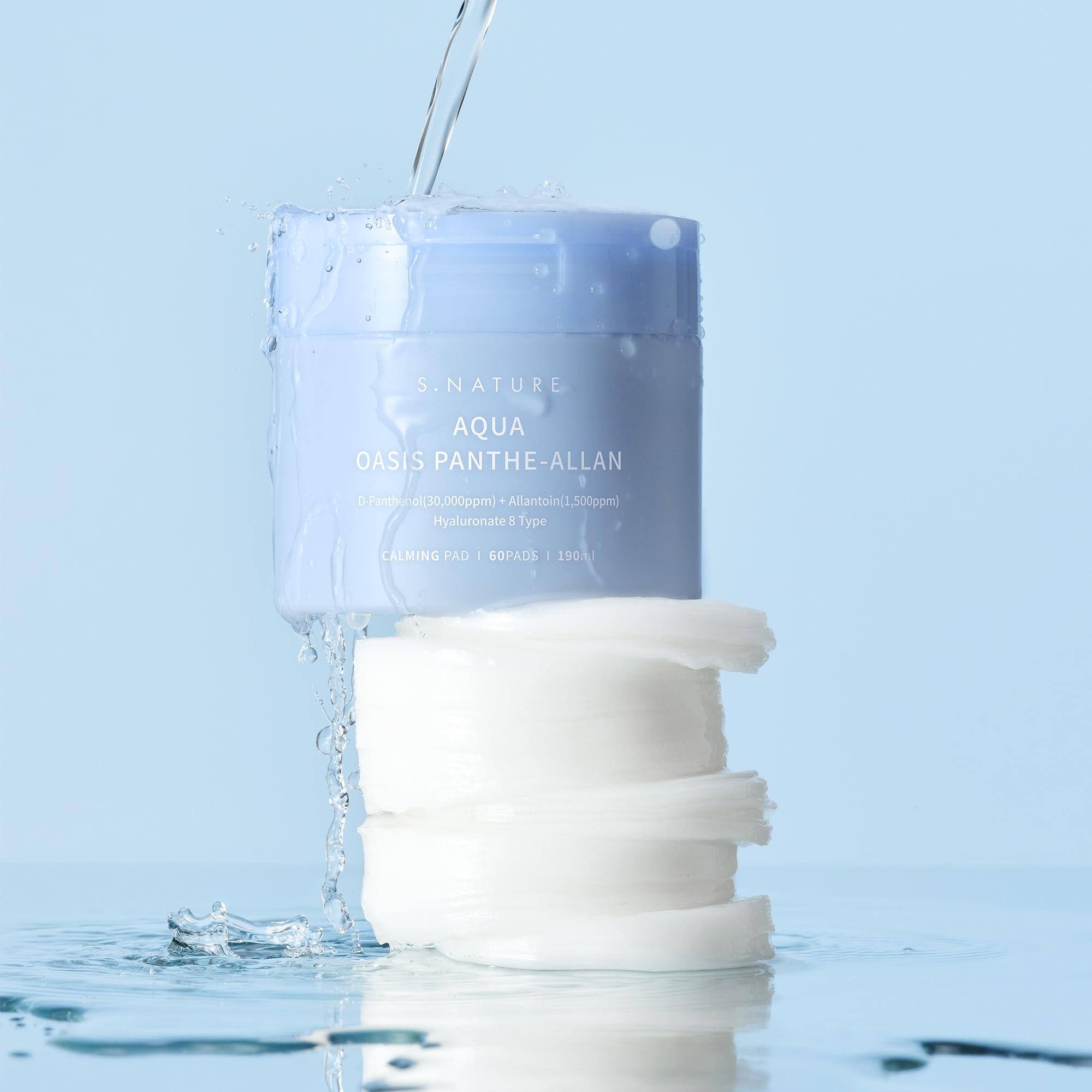 Closeup of Panthe-Allan Calming Pad texture showing mild exfoliation.