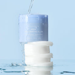 Closeup of Panthe-Allan Calming Pad texture showing mild exfoliation.