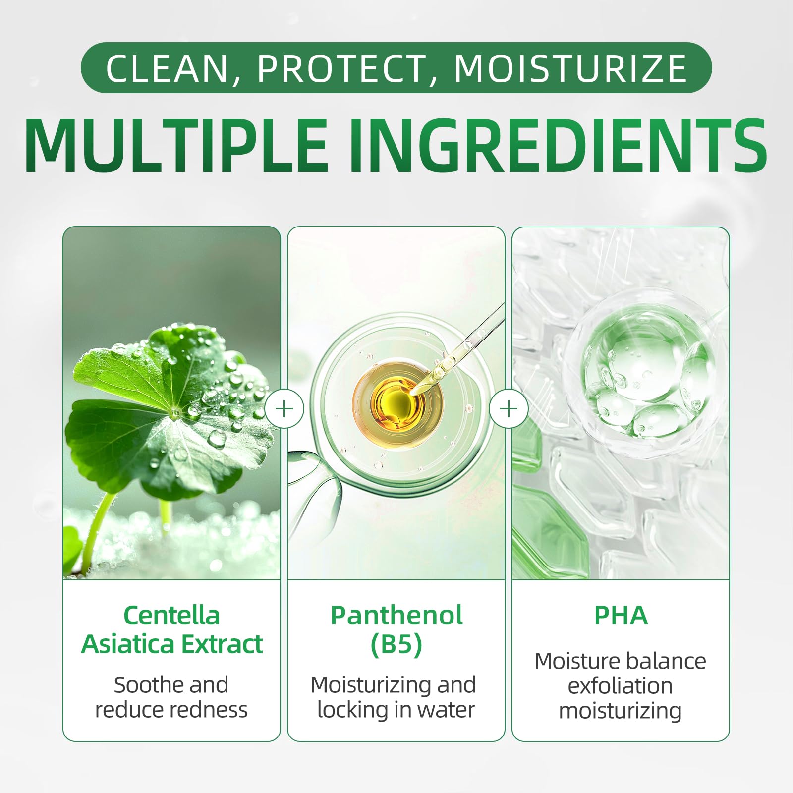 Snidin Toner Pads with Centella Asiatica extract soothing skin